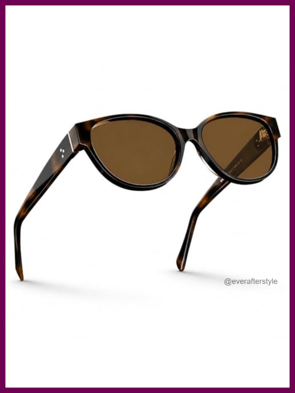 Cat Eye Polarized Sunglasses for Women Acetate Frame UV Protection Retro Square